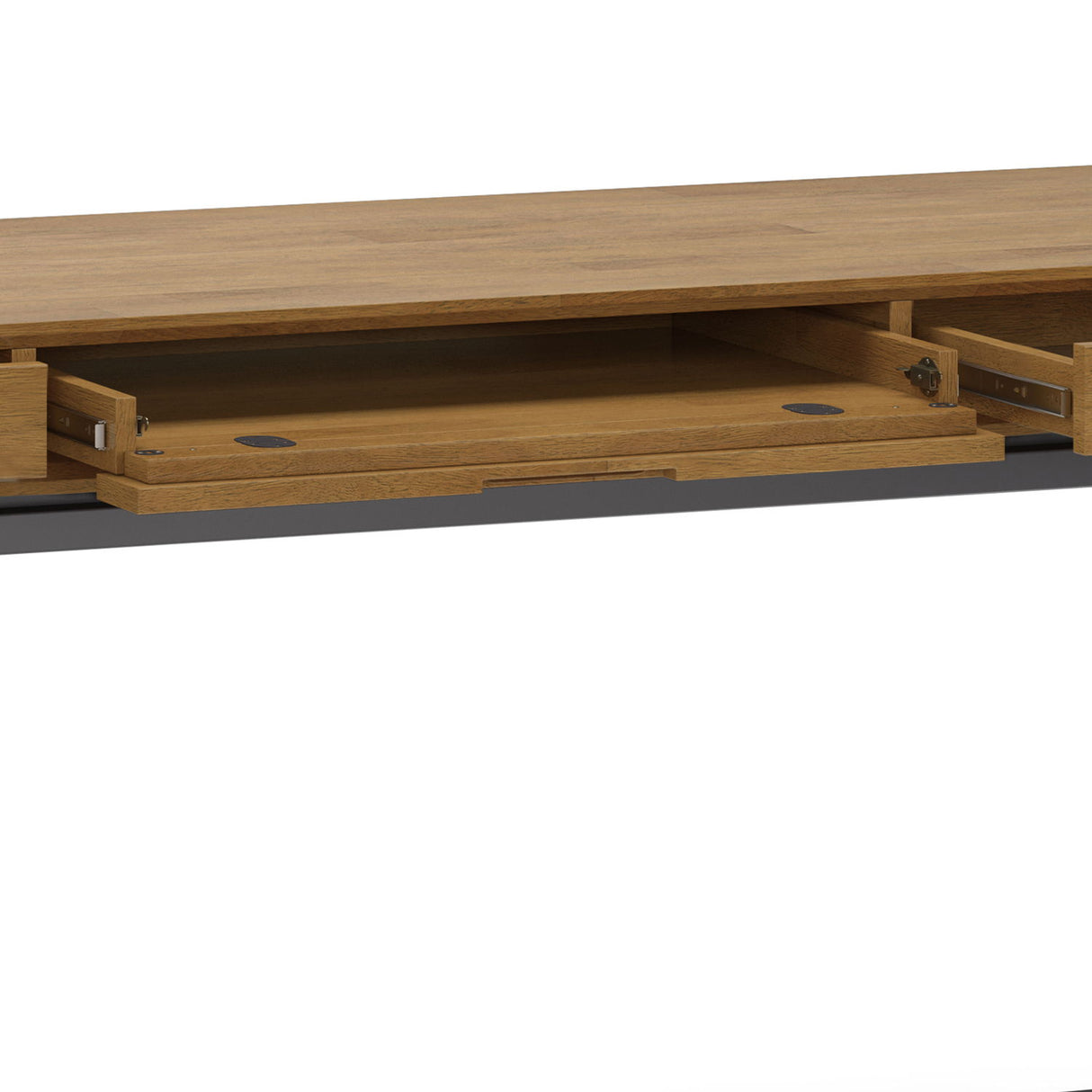 Banting - Mid Century Wide Desk, Handcrafted by Simpli-Home | Bel Furniture