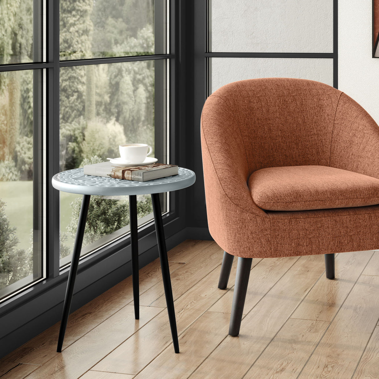 Sherbourne - Side Table - Gray by Simpli-Home | Bel Furniture