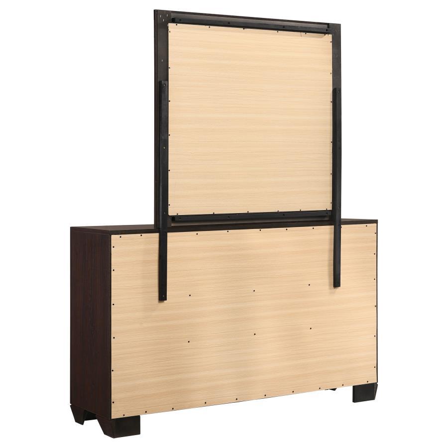 Kauffman - 6-Drawer Dresser with Mirror by CoasterEveryday | Bel Furniture