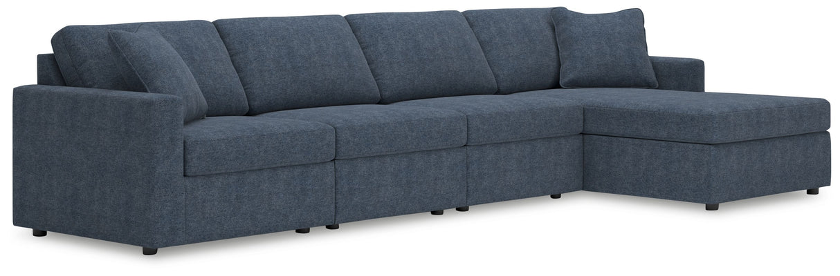 Modmax - Ink - Sectional Blue 4 Pc. Sectional With Raf Corner Chaise by Signature Design by Ashley® | Bel Furniture