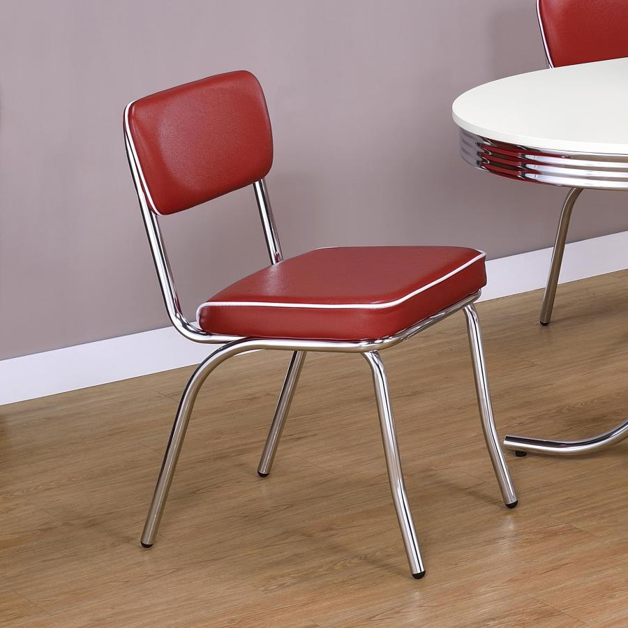 Retro - Upholstered Dining Side Chair (Set of 2) by CoasterEveryday | Bel Furniture