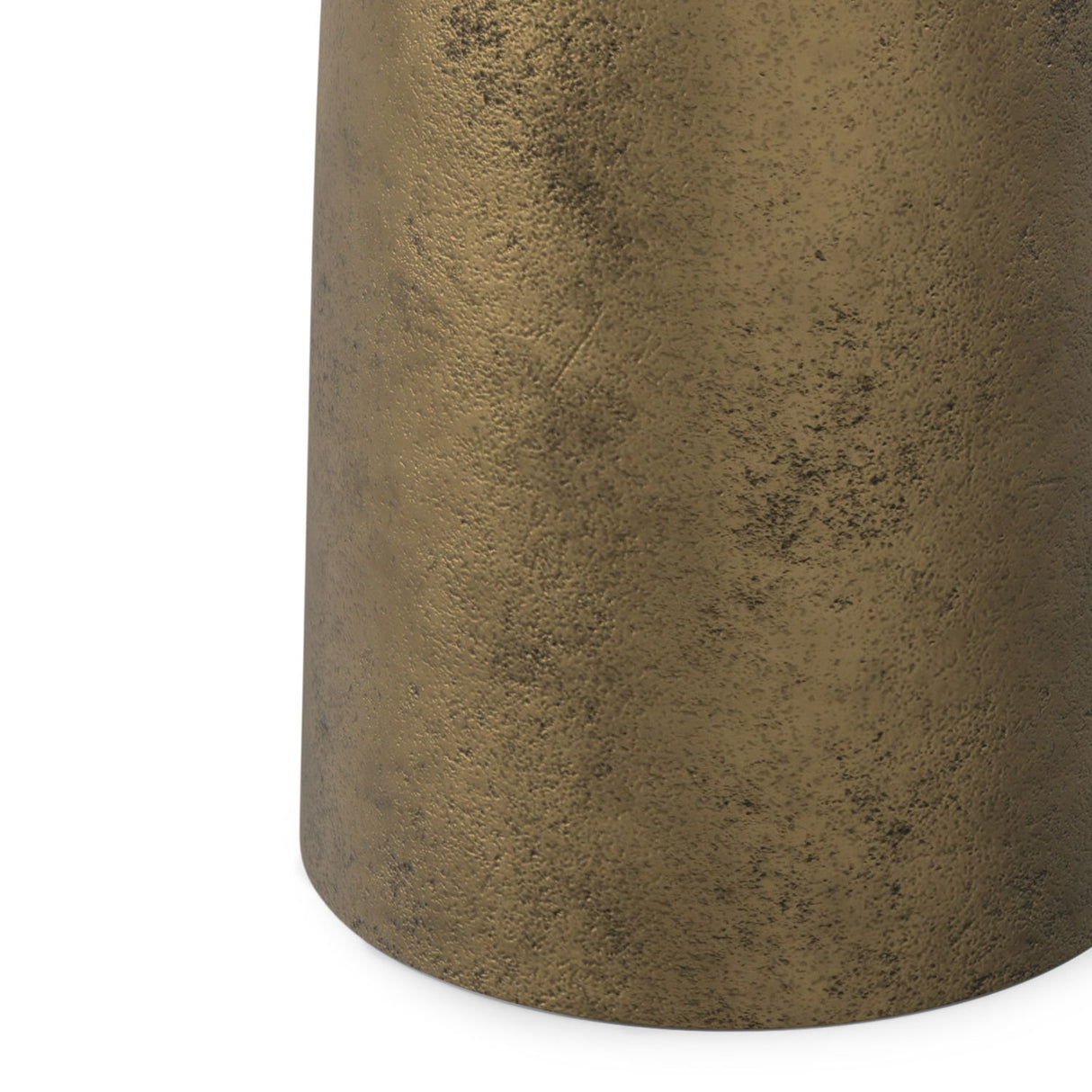 Dominique - Cast Aluminum Side Table - Brown by Simpli-Home | Bel Furniture