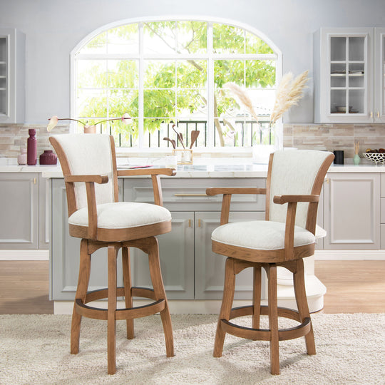 Williams - Swivel Counter Height Bar Stool by Jennifer Taylor Home | Bel Furniture