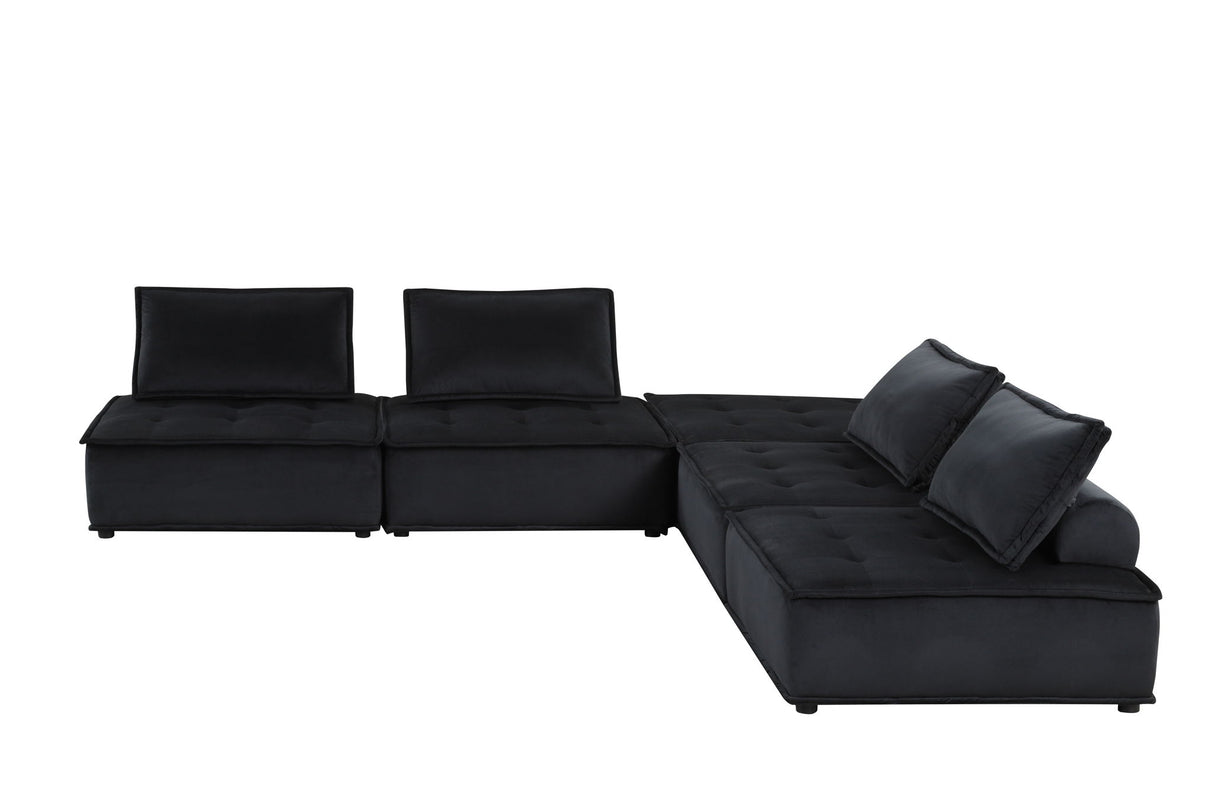 Anna - Soft Velvet Modular Sofa by Lilola Home | Bel Furniture