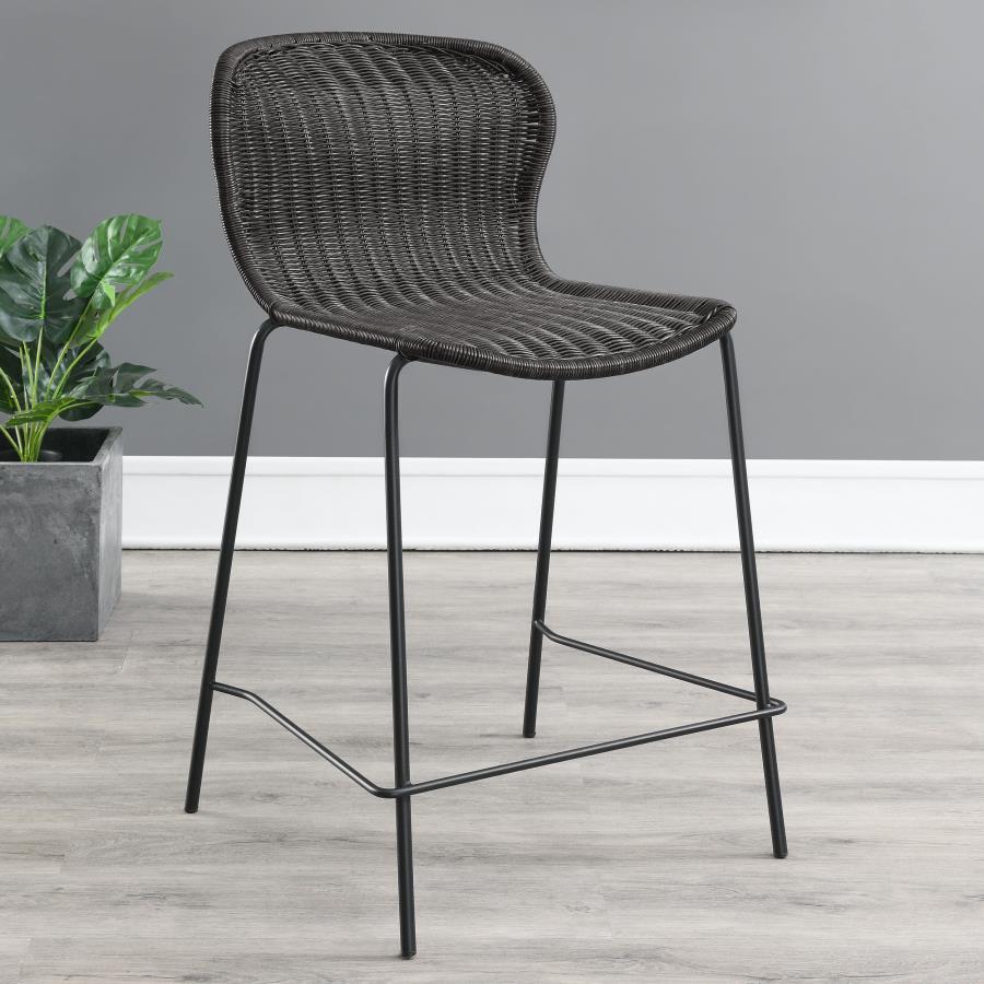 Mckinley - Faux Rattan Metal Chair (Set of 2) by CoasterEssence | Bel Furniture