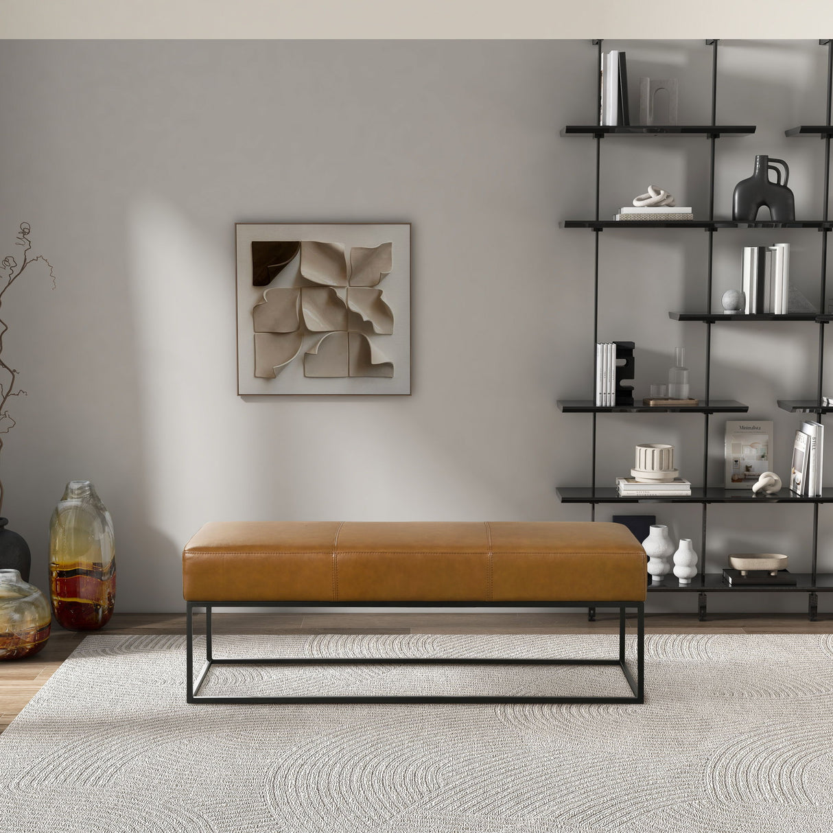 Odessa - Bench - Tan by Ashcroft Furniture | Bel Furniture