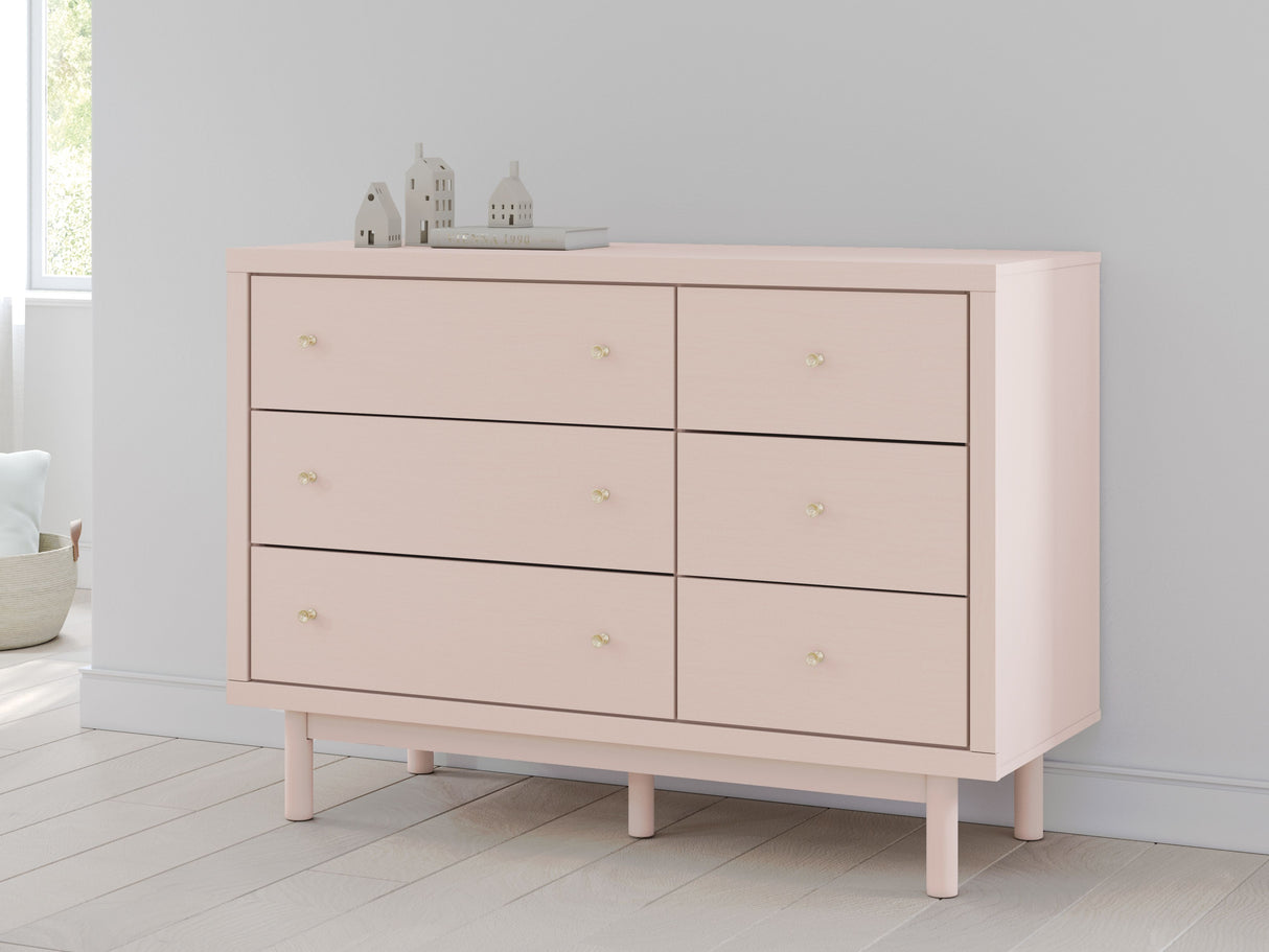 Wistenpine - Blush - Six Drawer Dresser by Signature Design by Ashley® | Bel Furniture