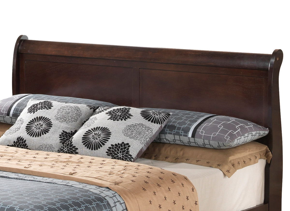 Sleigh Bed With Low Footboard