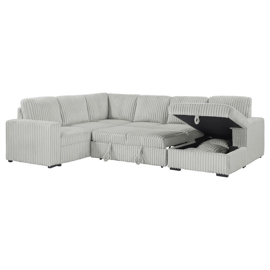 Devonshire - Sleeper Sectional Sofa Storage Chaise