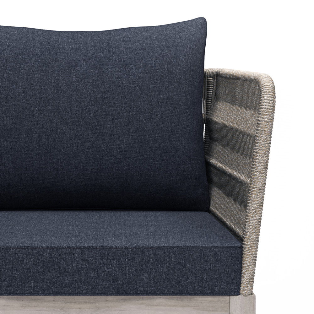 Santiago - Outdoor Conversation Chair - Slate Gray by Simpli-Home | Bel Furniture