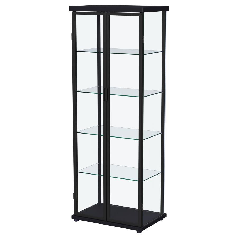 Aero - 5-Shelf Display Curio Cabinet With Led Lighting by Coaster Fine Furniture | Bel Furniture