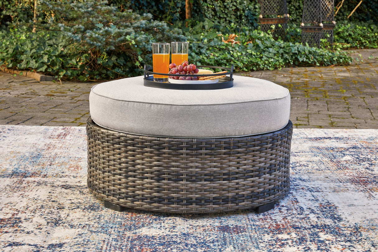 Harbor Court - Gray - Ottoman with Cushion by Signature Design by Ashley® | Bel Furniture