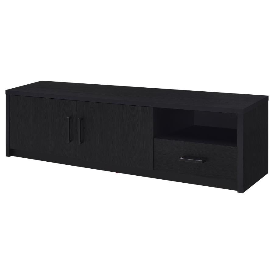 Murray - 70" 2-Door TV Stand Media Console - Black by Coaster Fine Furniture | Bel Furniture
