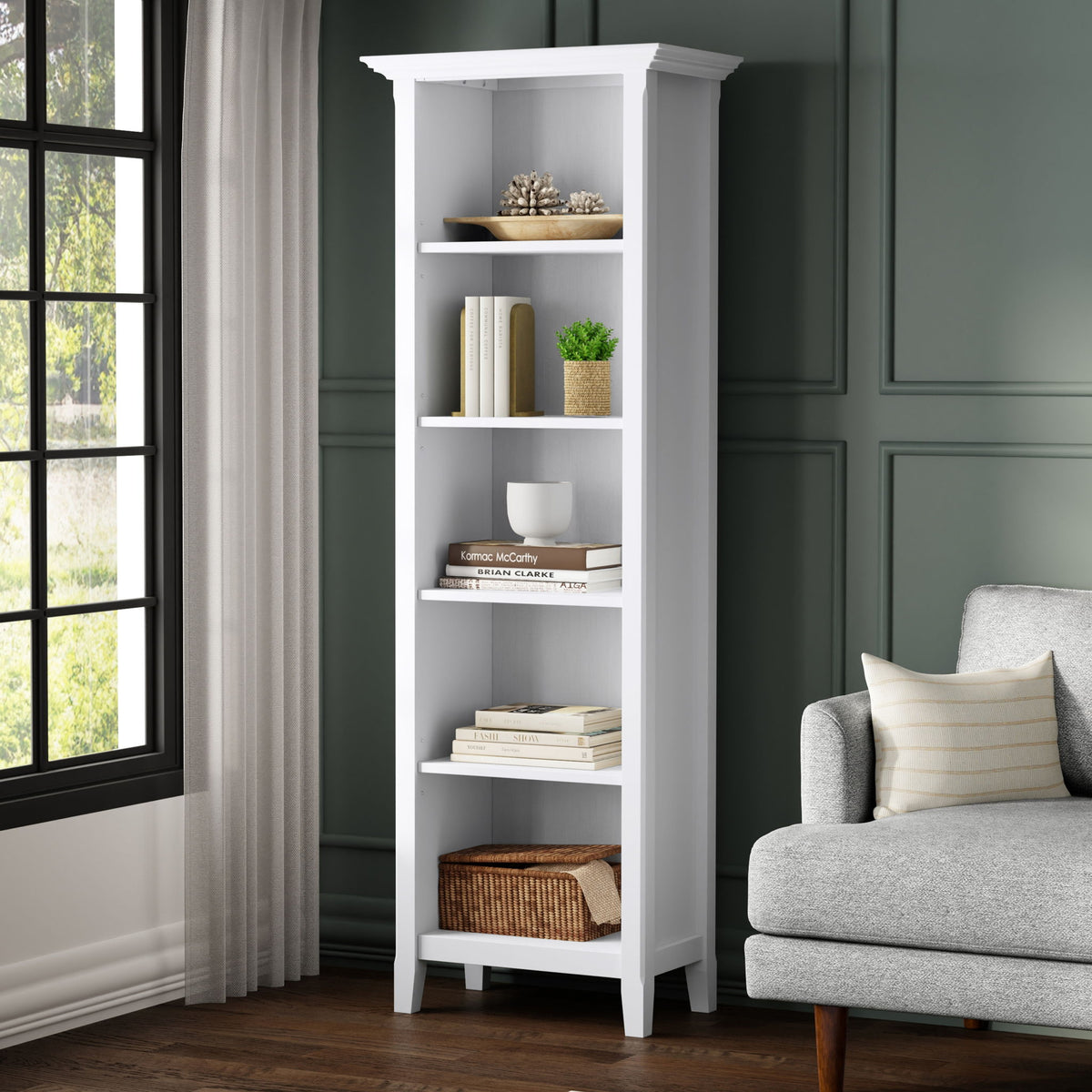 Amherst - 5 Shelf Bookcase, Handcrafted