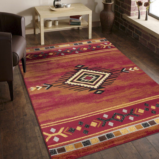 Tribes - GC_YLS4001 Southwest Area Rug by Icona Home Decor | Bel Furniture