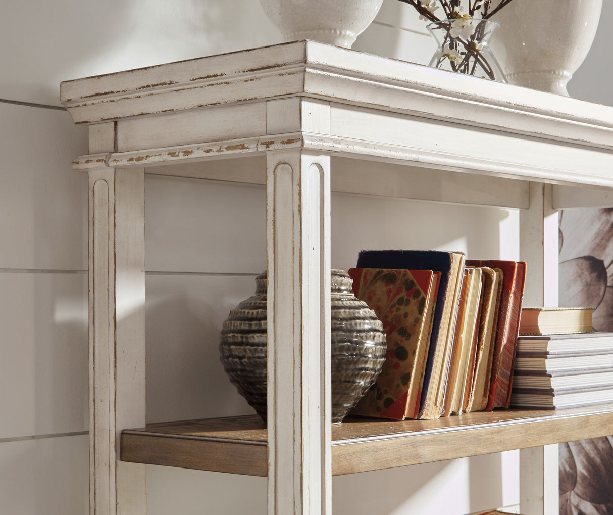 Realyn - Brown / White - Bookcase by Signature Design by Ashley® | Bel Furniture