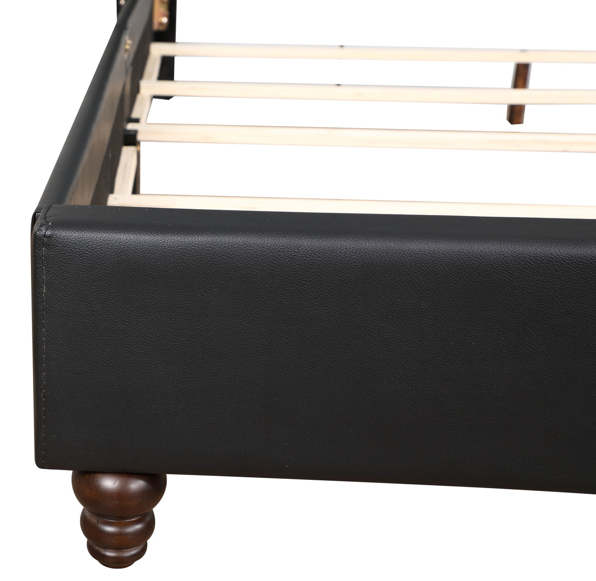 Upholstered Nailhead Trim Chic Bed - view 42