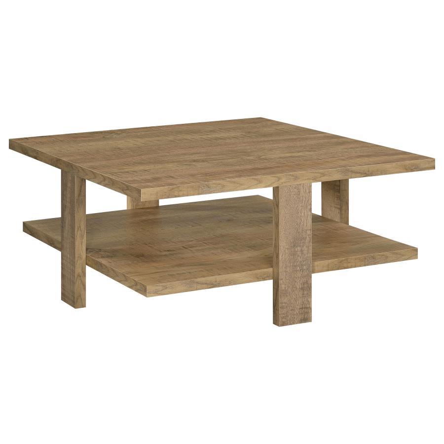 Dawn - Square Engineered Wood Table Light Brown Coffee Tables by Coaster Fine Furniture | Bel Furniture