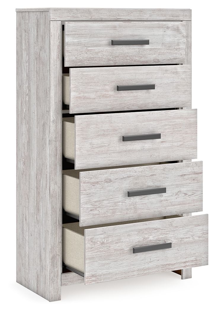 Cayboni - Whitewash - Five Drawer Chest by Signature Design by Ashley® | Bel Furniture