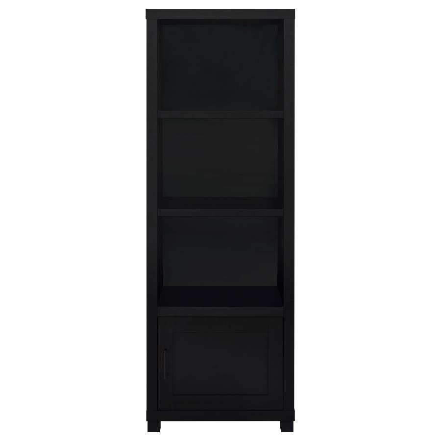 Jupiter - 3-Shelf Engineered Wood Media Tower - Black by Coaster Fine Furniture | Bel Furniture