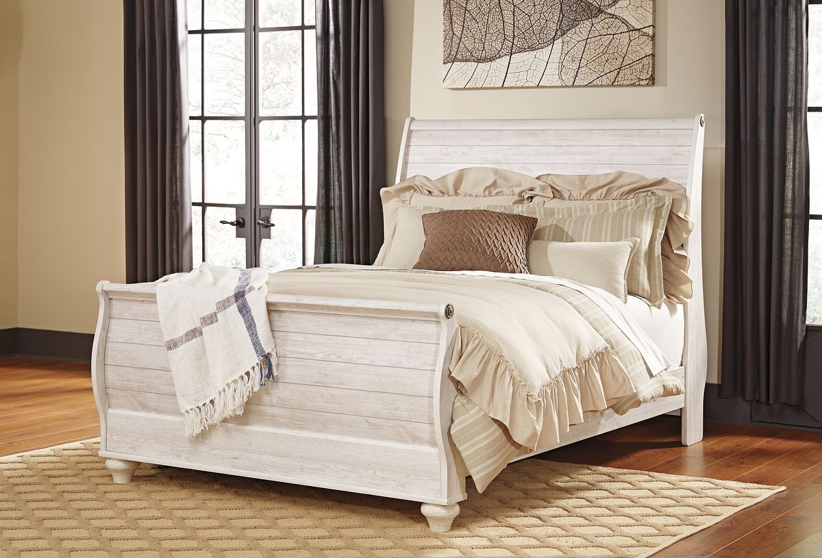 Willowton - Sleigh Bedroom Set by Signature Design by Ashley® | Bel Furniture