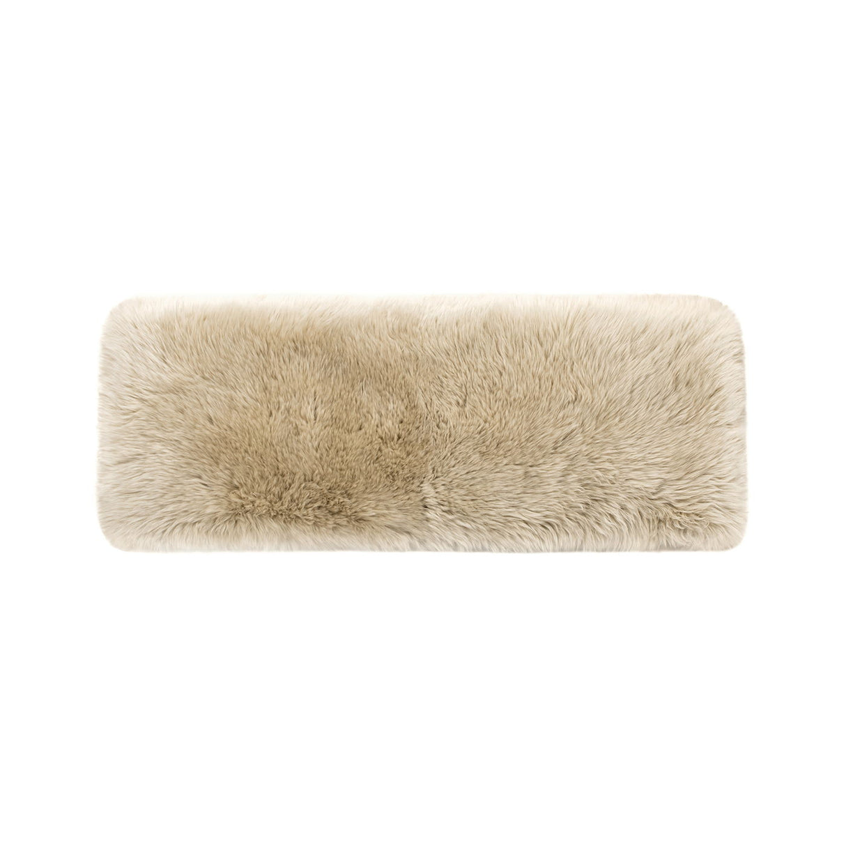 Leda - Sheepskin Fur Rectangular Accent Bench - Natural Blonde by Jennifer Taylor Home | Bel Furniture