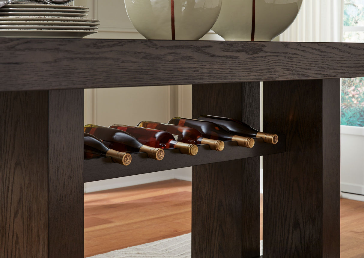 Burkhaus - Dark Brown - Rectangular Dining Room Counter Table by Signature Design by Ashley® | Bel Furniture