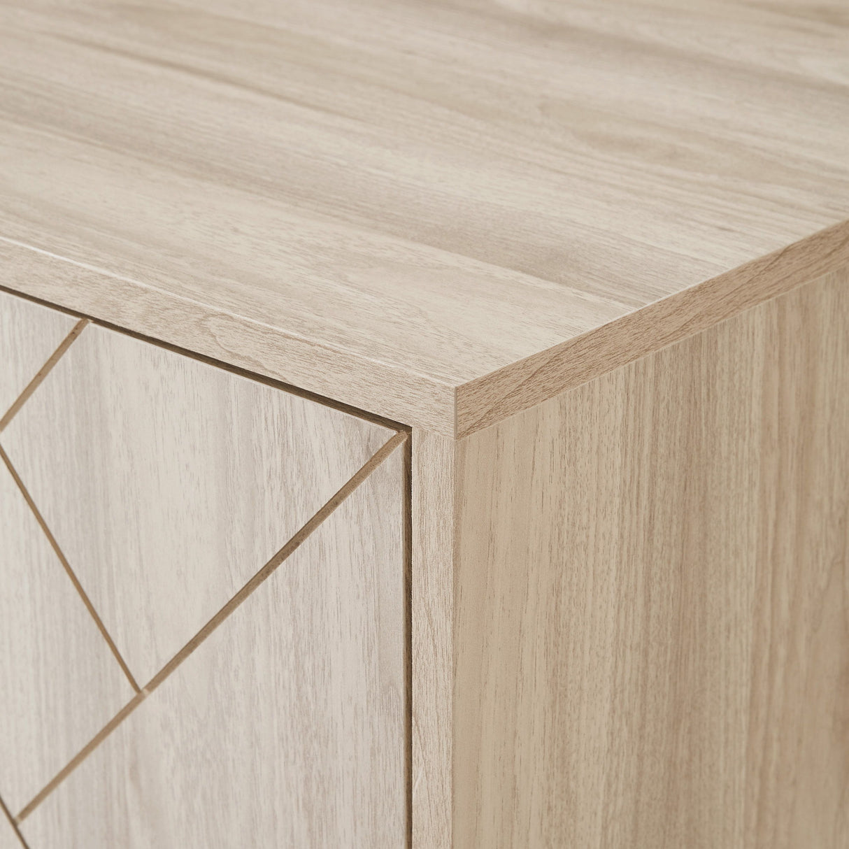 Modern Scandinavian 4 Door Herringbone 70" TV Stand For TVs Up To 80" by Walker Edison | Bel Furniture