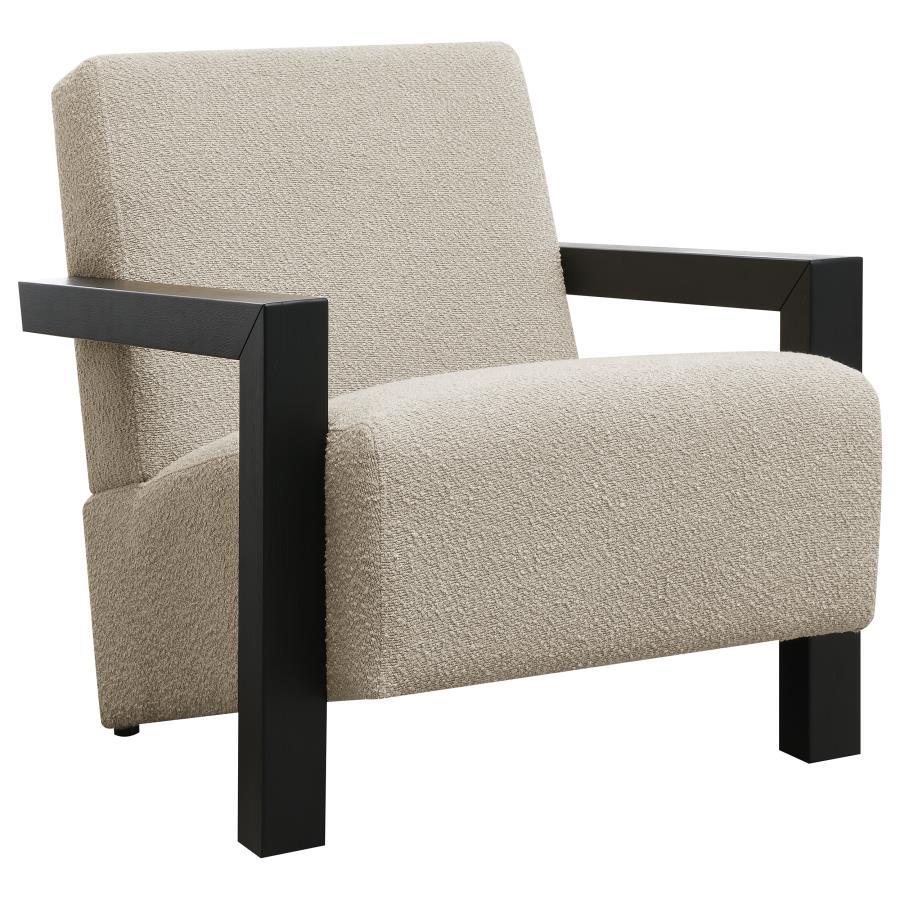 Fitzroy - Boucle Upholstered Accent Arm Chair Beige by Coaster Fine Furniture | Bel Furniture