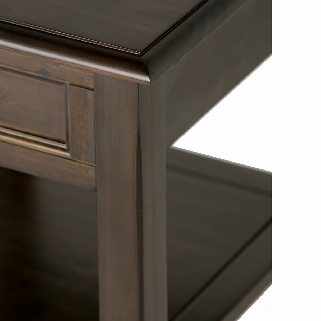 Burlington - End Table - Mahogany Brown by Simpli-Home | Bel Furniture