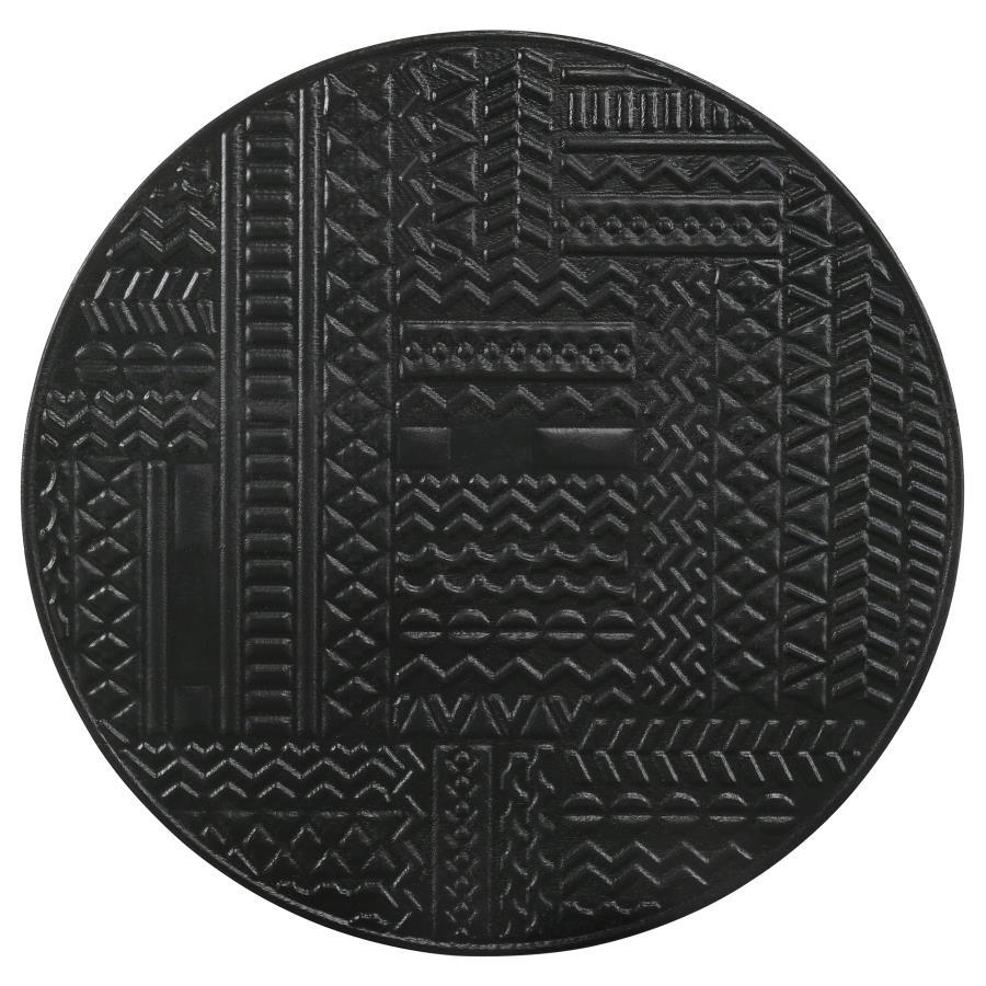 Loannis - 2 Piece Round Mango Wood Nesting Table - Matte Black by CoasterEssence | Bel Furniture