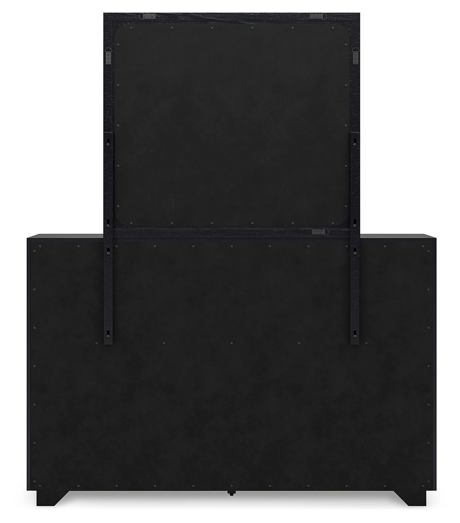 Londer - Black - Dresser And Mirror by Millennium® by Ashley | Bel Furniture