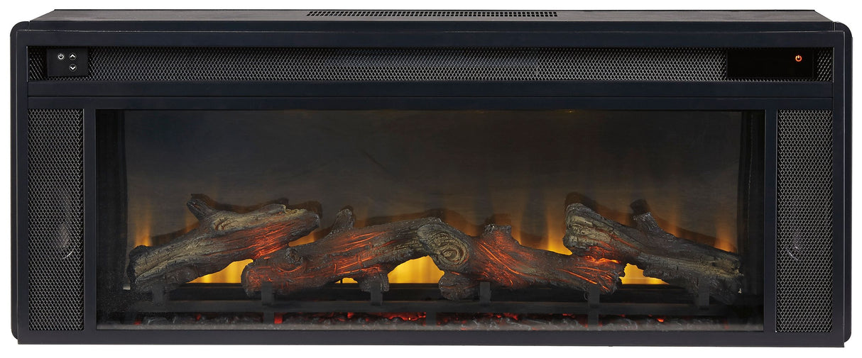 Entertainment Accessories - Black - Fireplace Insert - Rectangular by Signature Design by Ashley® | Bel Furniture