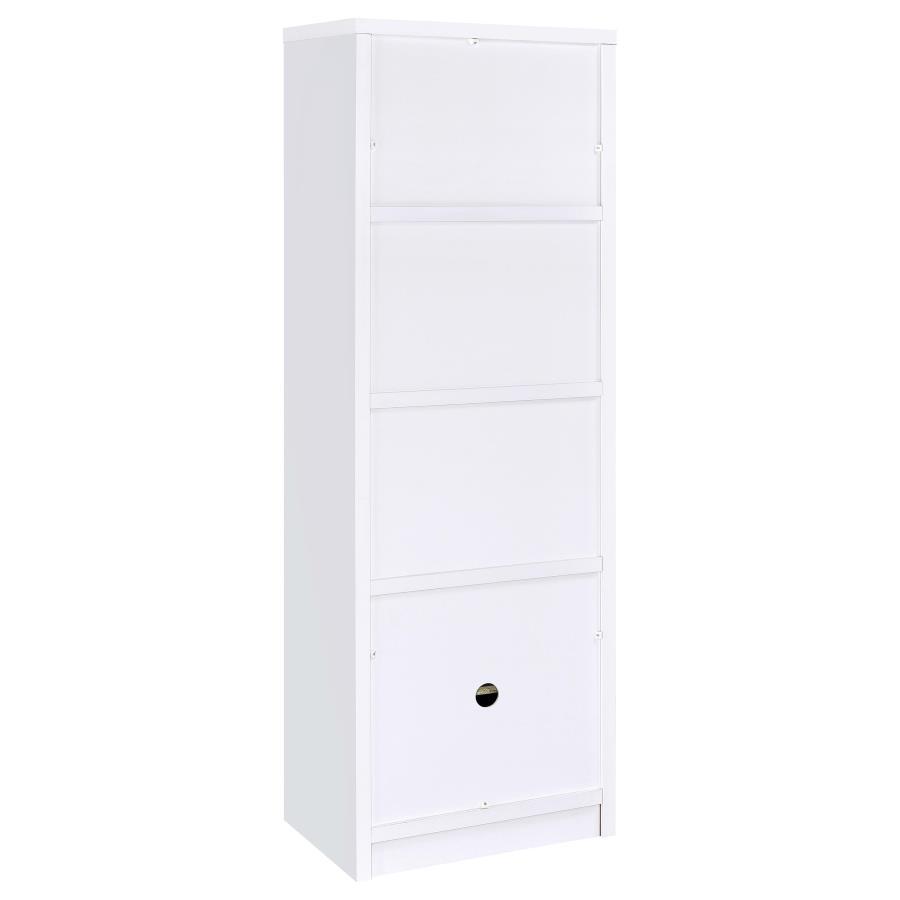 Laughlin - 3-piece Entertainment Center TV Stand - White by Coaster Fine Furniture | Bel Furniture