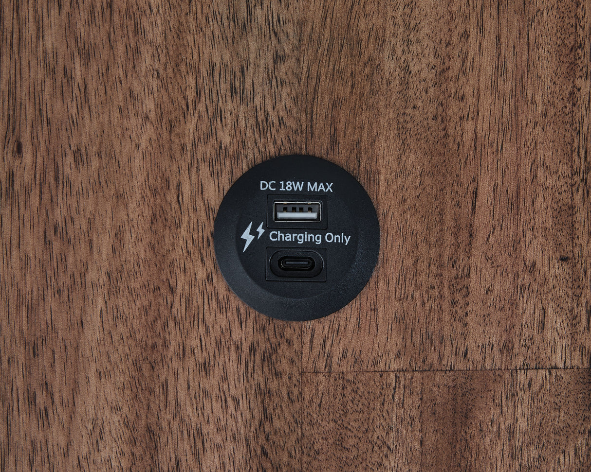 Wildenauer - Brown / Black - Rectangular End Table by Signature Design by Ashley® | Bel Furniture