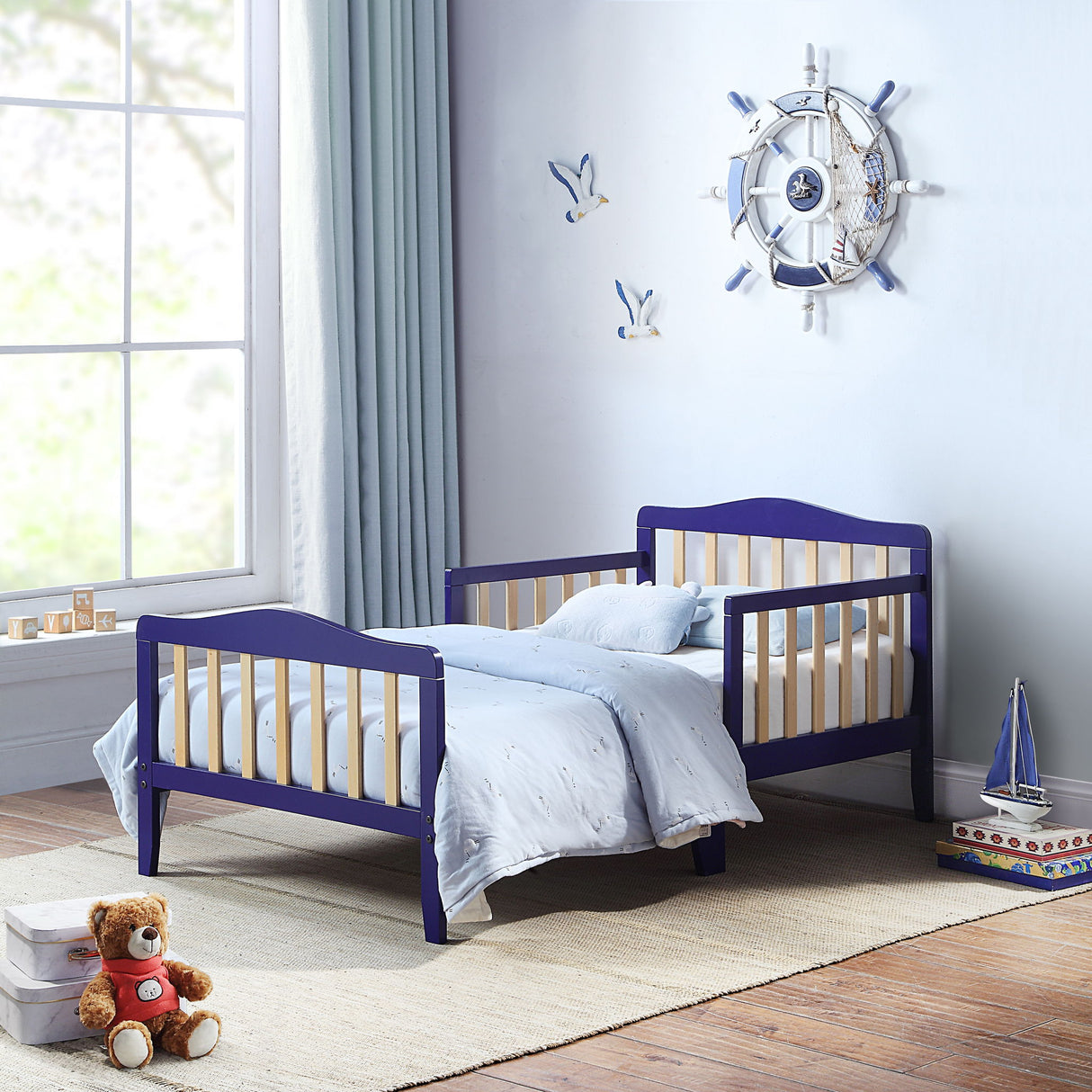 Twain - Toddler Bed - Natural Blue by Simple Living | Bel Furniture