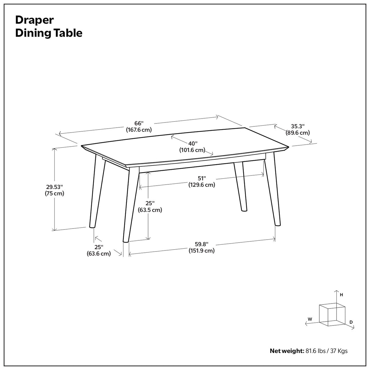 Draper - Dining Table - Oak
