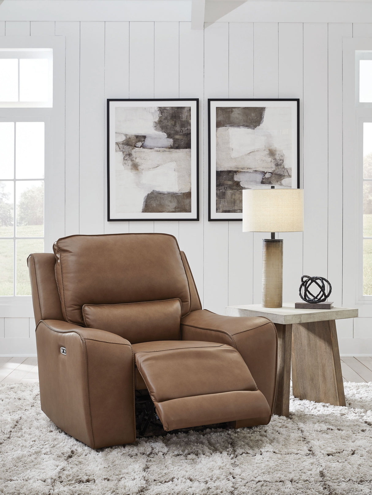 DeepWakes - Caramel - Power Recliner / Adjustable Headrest by Signature Design by Ashley® | Bel Furniture