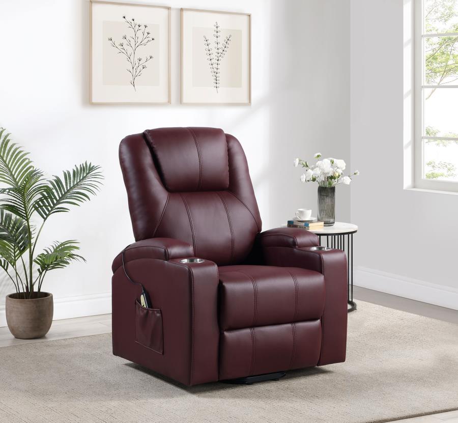 Armstrong - Upholstered Power Lift Massage Recliner by Coaster Fine Furniture | Bel Furniture