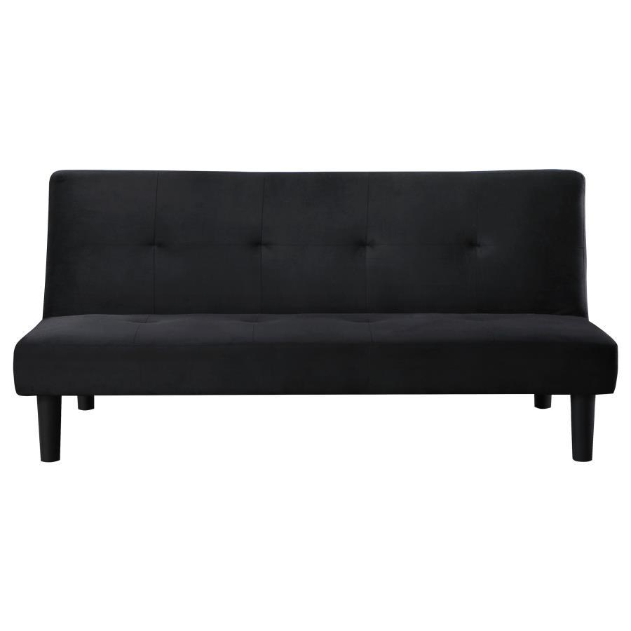 Stanford - Upholstered Tufted Convertible Sofa Bed - Black by Coaster Fine Furniture | Bel Furniture