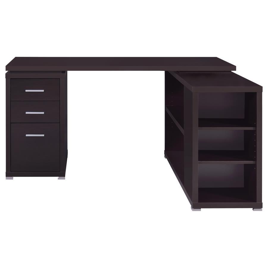 Yvette - 3-Drawer L-Shape Computer Desk by CoasterEveryday | Bel Furniture