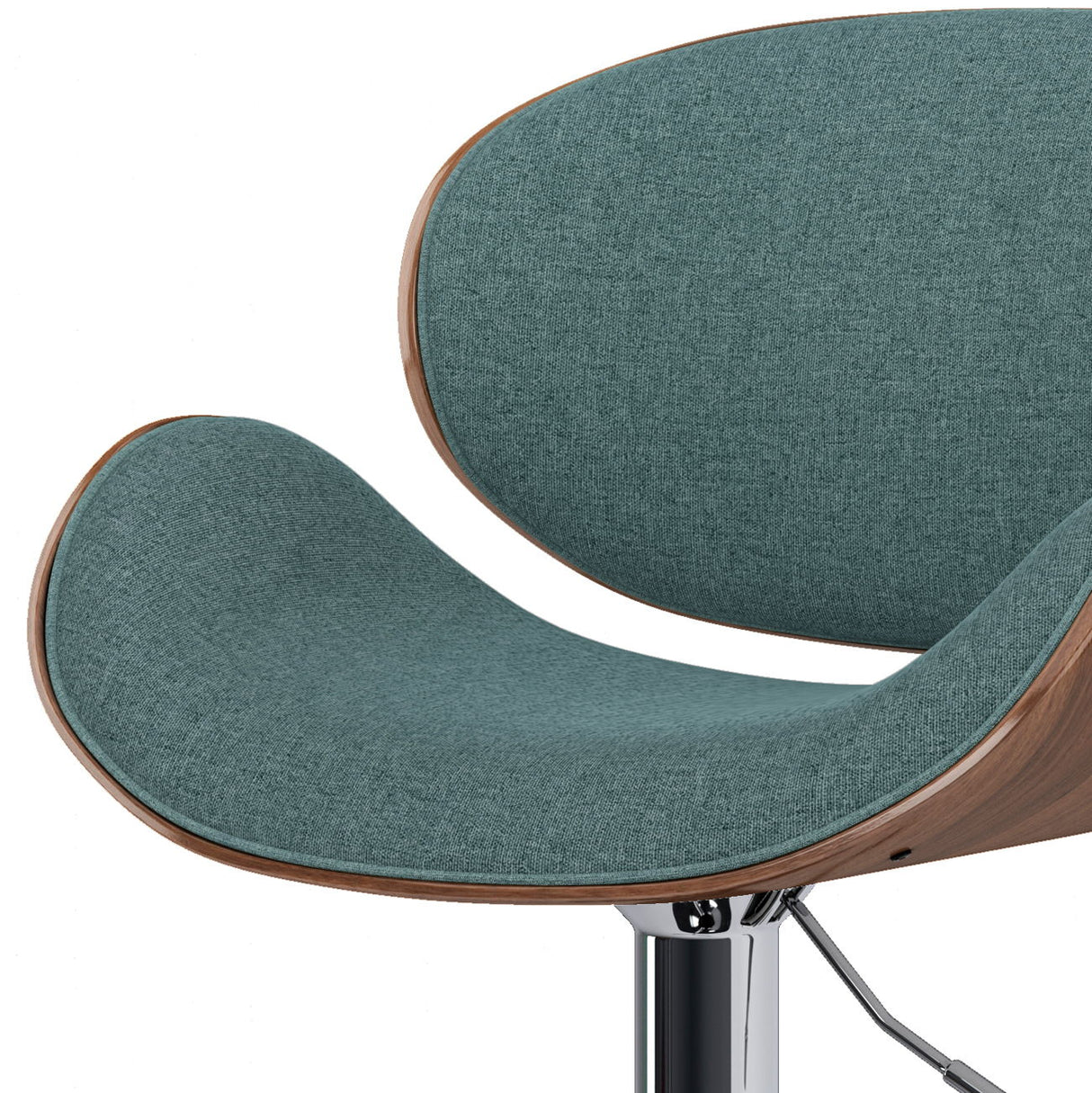 Marana - Bentwood Adjustable Swivel Bar Stool - Light Turquoise Blue by Simpli-Home | Bel Furniture