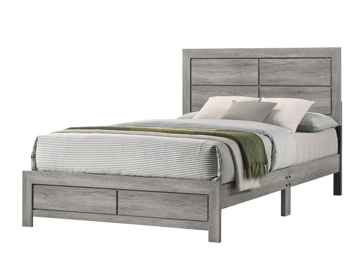 Hopkins - Bed In One Box Gray by Crown Mark | Bel Furniture