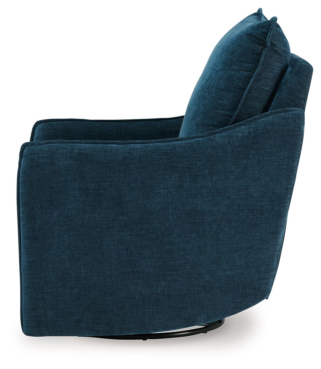 Mcburg - Swivel Power Recliner - Navy