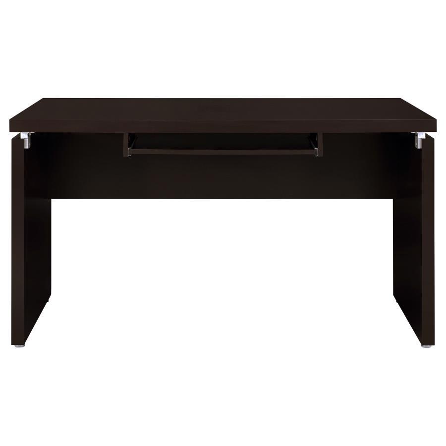 Skylar - L-Shaped Office Computer Desk - Cappuccino