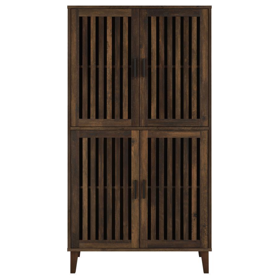 Elouise - 4 Door Engineered Wood Tall Accent Cabinet - Dark Pine by Coaster Fine Furniture | Bel Furniture