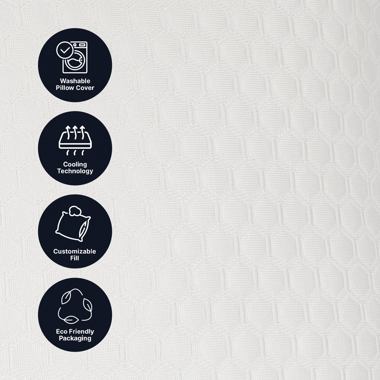 Ghostpillow Shredded - Customizable Soft Fluffy Gel Memory Foam & Siliconized Pillow