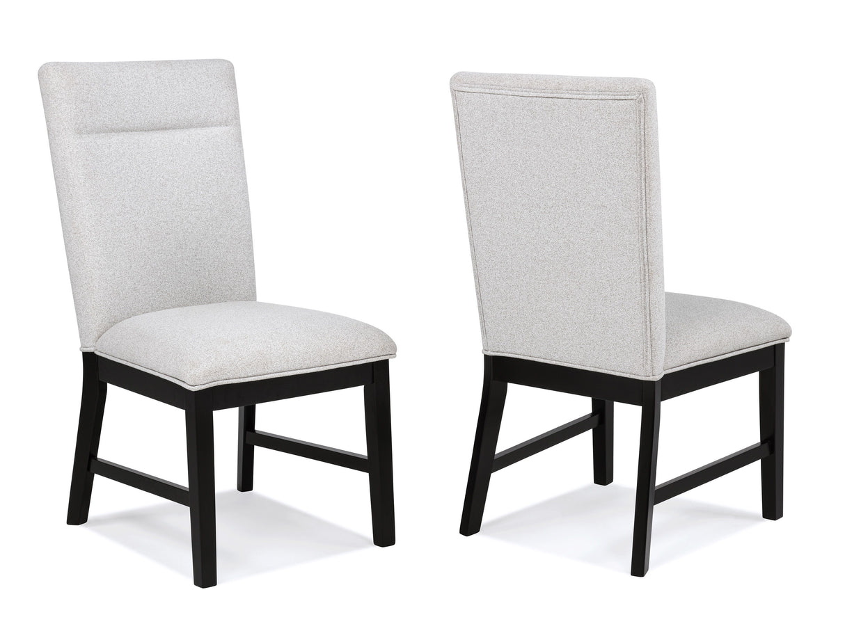 Sebastian - Side Chair (Set of 2) - Black / Gray by Crown Mark | Bel Furniture