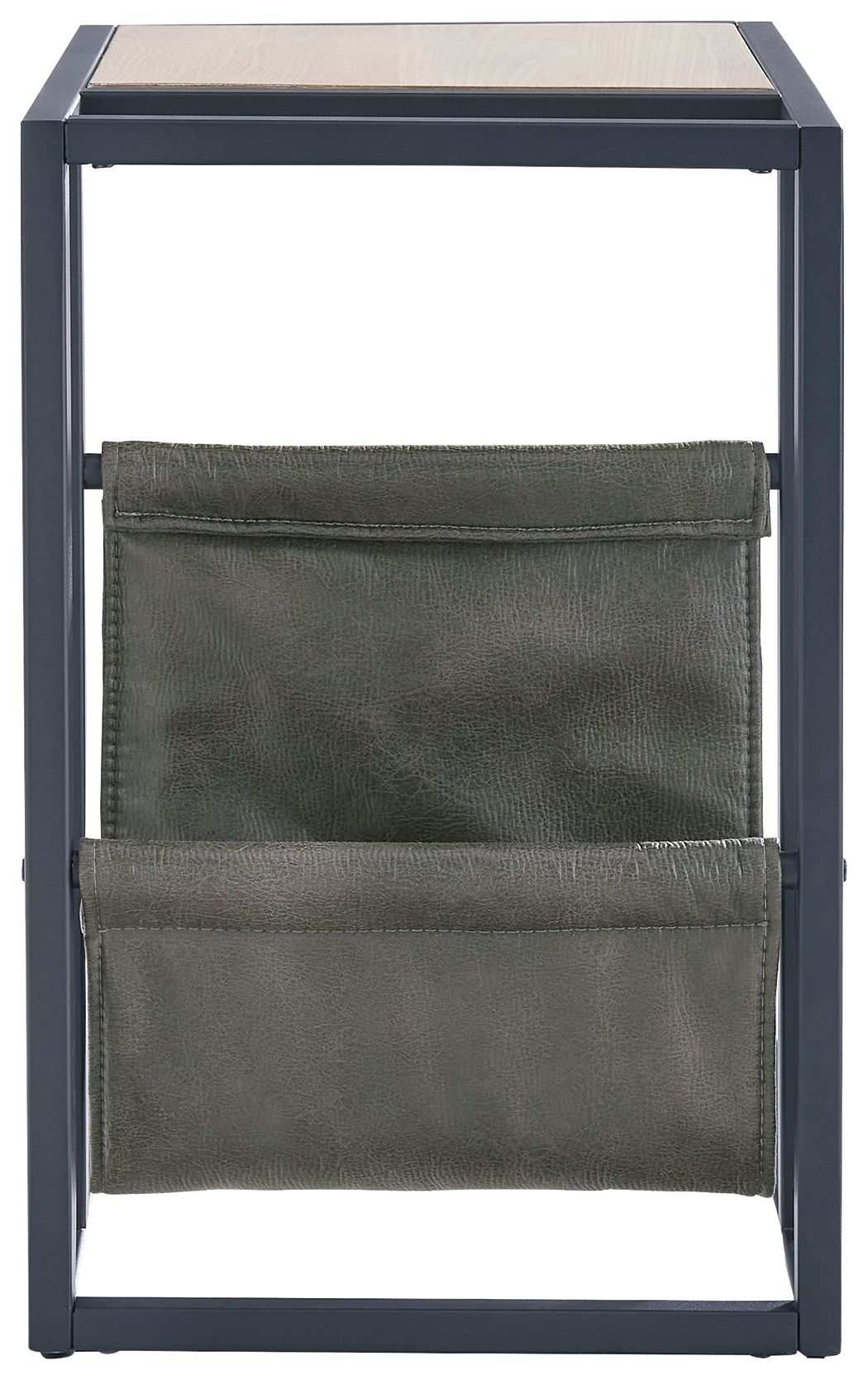 Freslowe - Light Brown / Black - Chair Side End Table with Magazine Basket by Signature Design by Ashley® | Bel Furniture