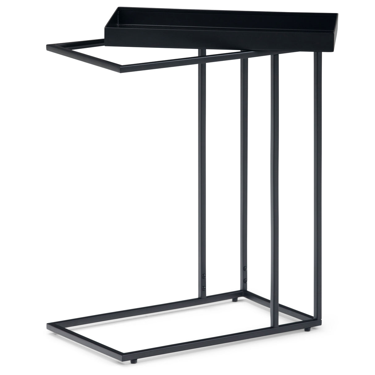 Garner - Tray Top C Side Table - Black by Simpli-Home | Bel Furniture
